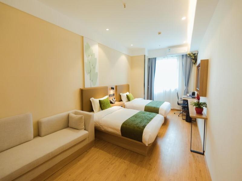 Greentree Inn Shanghai Huangxing Park Subway Station Express Hotel Exteriör bild